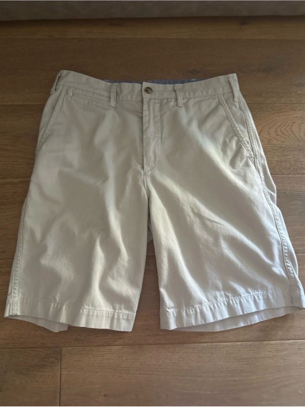 Polo by Ralph Lauren Light Beige Flat-Front Chino Shorts